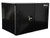 24x24x36 Inch Pro Series Black Smooth Aluminum Underbody Truck Box with Barn Door - Double Barn Door, 3-point Compression Latch