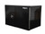 24x24x72 Inch Pro Series Black Smooth Aluminum Underbody Truck Box with Barn Door - Double Barn Door, 3-point Compression Latch