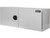 18x18x24 Inch White Smooth Aluminum Underbody Truck Tool Box - Single Barn Door, Compression Latch