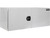 18x18x24 Inch White Smooth Aluminum Underbody Truck Tool Box - Single Barn Door, Compression Latch