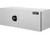 18x18x24 Inch Pro Series White Smooth Aluminum Underbody Truck Box - Single Barn Door, Compression Latch