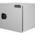24x24x24 Inch Pro Series White Smooth Aluminum Underbody Truck Box- Single Barn Door, Compression Latch