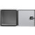 24x24x24 Inch Pro Series White Smooth Aluminum Underbody Truck Box- Single Barn Door, Compression Latch
