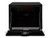 24x24x30 Inch Black Steel Underbody Truck Box With 3-Point Latch