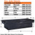 18x20x71 Inch Textured Matte Black Diamond Tread Aluminum Crossover Truck Tool Box