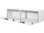 16x13x72 Inch White Smooth Aluminum Topsider Truck Box