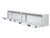 16x13x72 Inch White Smooth Aluminum Topsider Truck Box