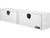 18x16x72 Inch White Smooth Aluminum Topsider Truck Box