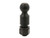 2-5/16 Inch Black Hitch Ball With 1-1/2 Shank Diameter x 2-3/4 Long+2 Inch Riser