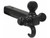 Tri-Ball Hitch Tubular Shank With Black Balls And Recovery Hook