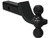 Towing Ball Mount With Dual Black Balls - 2 Inch And 2-5/16 Inch Balls