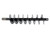 Replacement Black Auger for SaltDogg Spreader TGS03 and TGS07