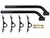 Black Plastic End Cap Frame End-Fender Mounting Replacement