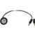 .75 Inch Round Marker Clearance Lights - 1 Red LED with Clear Lens with Male Bullets