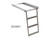2-Rung Black Black Powder-Coated Retractable Truck Step
