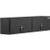 18x16x72 Inch Matte Black Diamond Tread Aluminum Topsider Truck Box with Flip-Up Doors