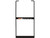 Black Powder Coated 3-Rung Steel Truck Step with Anti-Slip Step - 12.5 x 36 Inch