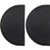 D-Shaped Molded Rubber Bumper - 3 x 3-1/2 x 6 Inch Tall - Single