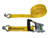 30 Foot Commercial Grade Ratchet Strap with Soft Rubber Grips - Flat Hooks