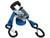 10 Foot Standard Duty Ratchet Tie Down with Thru-Handle - 4 Pack