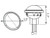 1.5 Inch Clear Round License/Utility Light With 4 LED