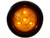 2 Inch Amber Round Marker/Clearance Light with 4 LEDs Kit (Includes Grommet)
