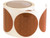 3 Inch Amber Round DOT Stick-On Reflectors - 100 Per Roll