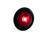 .75 Inch Round Marker Clearance Lights - 1 LED Red With Stripped Leads