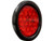 4 Inch Red Round Stop/Turn/Tail Light Kit with 18 LEDs (PL-3 Connection, Includes Grommet and Plug)