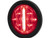 4 Inch Round Stop/Turn/Tail + Backup Combination Light with Light Stripe LED Tubes