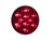 4 Inch Red Round Stop/Turn/Tail Light With 10 LED