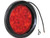 4 Inch Red Round Stop/Turn/Tail Light With 10 LED With AMP-Style Connection