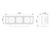 4.375 Inch Clear Rectangular Projector Light With 3 LED