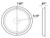 5 Inch Round LED Interior Dome Light with Built-In Switch
