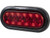 6 Inch Red Oval Stop/Turn/Tail Light With 6 LEDs Kit - Includes Grommet and Plug