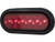 6 Inch Red Oval Stop/Turn/Tail Light With 6 LEDs Kit - Includes Grommet and Plug