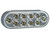 6 Inch Clear Oval Backup Light Kit with 10 LEDs (PL-2 Connection, Includes Grommet and Plug)