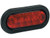6 Inch Red Oval Stop/Turn/Tail Light with 10 LEDs Kit (PL-3 Connection, Includes Grommet and Plug)