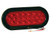 6 Inch Red Oval Stop/Turn/Tail Light with 20 LEDs Kit (PL-3 Connection, Includes Grommet and Plug)