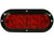6 Inch Red Oval Stop/Turn/Tail Surface Mount Light Kit with 10 LEDs (PL-3 Connection, Includes Grommet and Plug)