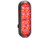 6 Inch Oval Stop/Turn/Tail Light With 10 Red LEDs, Clear Lens