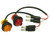 .75 Inch Round Marker Clearance Lights - 1 LED Amber With Male Bullets