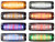 Ultra Thin Wide Angle 5 Inch Clear/Red LED Strobe Light