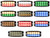 Amber/Clear Dual Row Ultra Thin 5 Inch LED Strobe Light