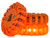 4 Inch Amber Round Rechargeable Road Strobe/Flare With 16 LED