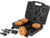 4 Inch Round Rechargeable Strobe/Flare Kit with 4 Flares And Charging Case