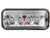 Raised 5 Inch Amber/Clear LED Strobe Light with 19 Flash Patterns