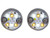 25 Foot Amber/Clear Push-On Hideaway Strobe Kit With In-Line Flashers With 6 LED
