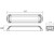 5 Inch Amber/Clear LED Strobe Light