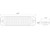 Thin 4.5 Inch Blue Horizontal LED Strobe Light